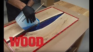 How To Make An Epoxy Resin Flowing Table  WOOD magazine [upl. by Josselyn]