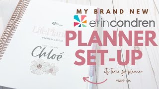 NEW Erin Condren Vertical Planner SetUp 2022 [upl. by Orimar725]