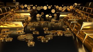 GOLD COINS amp GOLD BARS  Wealth Visualization Manifestation Abundance HD [upl. by Rosmunda224]