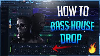 HOW TO BASS HOUSE DROP IN FL STUDIO FROM SCRATCH [upl. by Rowe]