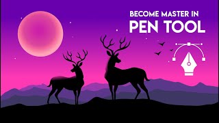 Pen tool Illustrator for Beginners Illustrator 2020  vector illustration  vector art [upl. by Ytitsahc909]