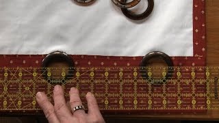 How to Sew Lined Curtains  National Sewing Circle [upl. by Barthol]