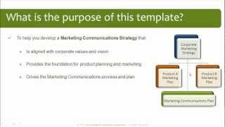 Marketing Communications Plan Template [upl. by Aropizt209]