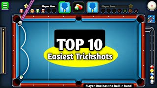 Top 10 Trickshots EASIEST TRICKSHOTS  8 ball pool [upl. by Ki]