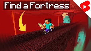 How to find a Nether Fortress in Minecraft [upl. by Eceinehs]