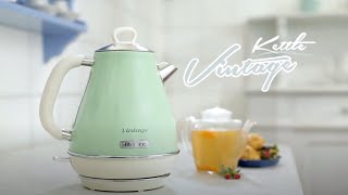 Electric Kettle Vintage 17L  Ariete 2869 [upl. by Eicram668]