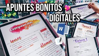 APUNTES BONITOS DIGITALES EN WORD  IPAD PRO  DanielaGmr â™Ą [upl. by Nosral]