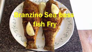 Branzino sea bass fish fry  Koduvai meen fry [upl. by Analiese]