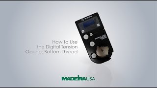 How to Use the Digital Tension Gauge Bottom Thread [upl. by Anar]