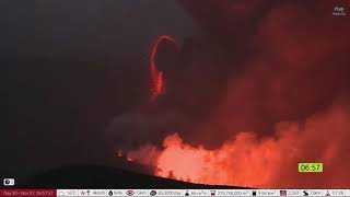 Day 50 Sunrise at the La Palma Volcano Canary Islands [upl. by Aramac]