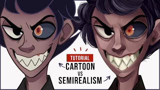 Shading Tutorial 🎓 Cartoon VS Semirealism  Rendering Techniques [upl. by Lehcyar]