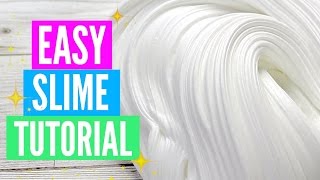 Easy How To Make Slime Tutorial For Beginners [upl. by Lorelei]