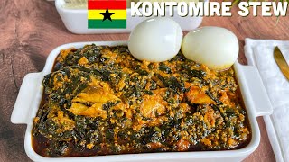 PALAVA SAUCE GHANA  KONTOMIRE STEW GHANA  BEESKITCHEN [upl. by Irolam]