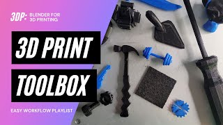 3DPrint Toolbox for Beginners  Blender 293 for 3D Printing Design [upl. by Lerrud]