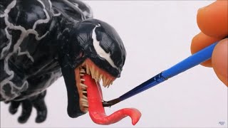 Como hacer a VENOM escultura plastilina  Sculpting Venom in Clay  DibujAme Un [upl. by Rennat203]