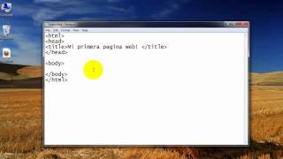 Como crear una pagina web completa en HTML  1 [upl. by Akirdnahs]