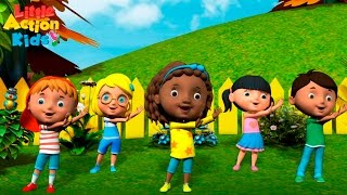 Kids Kindergarten Songs Playlist  Sing amp Dance Along With Little Action Kids [upl. by Cired249]