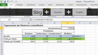 Excel  Was ist eine Matrixformel [upl. by Maisie]