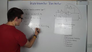 Invertierender Verstärker  Inverting amplifier  Elektrotechnik [upl. by Atinna]