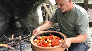 GÜVEÇTE SEBZELİ TAVUK BUT TARİFİ  Yeni Güveçte İlk Pişirme [upl. by Nazario]