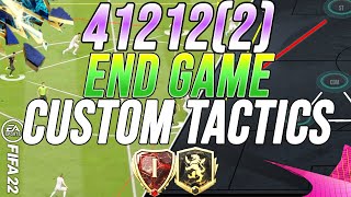 META RANK 1 412122 END GAME CUSTOM TACTICS  GAMEPLAY  FIFA 22 [upl. by Inverson534]