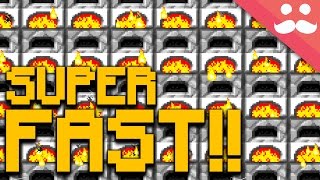 How to make FAST FURNACES in Minecraft [upl. by Hasile98]