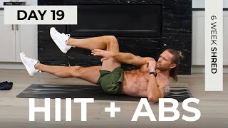 Day 19 30 Min ABS amp HIIT CARDIO at Home Workout No Equipment  6WS1 [upl. by Ahsinom]