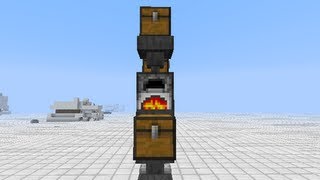 Minecraft  Autorefilling Furnace w Lava Buckets [upl. by Rebliw409]