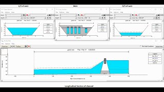 HEC RAS Tutorial 5 simulation of gated weir inline structure [upl. by Nordine115]