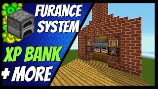 Minecraft Tutorial  Furnace System XP Bank amp quotInfinite Fuelquot [upl. by Fujio]