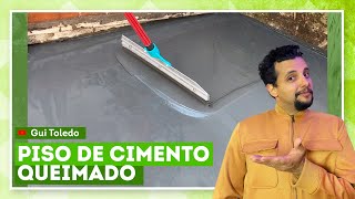 Como fazer piso de cimento queimado com Gui Toledo [upl. by Minetta]