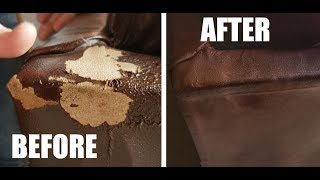 How To Fix Peeling Leather  Bonded  Blended Quick amp Easy [upl. by Oglesby454]