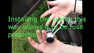 How to install a horn switch in a car custom [upl. by Philps]