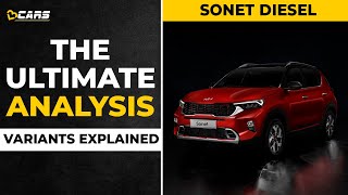 2021 Kia Sonet Diesel Variants Explained  HTE HTK HTK HTX HTX GTX  May [upl. by Jedlicka]