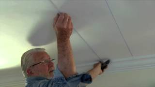 How to Install Embossed Ceiling Tiles [upl. by Hoffmann]