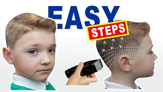 HOW TO CUT BOYS HAIR AT HOME  BOYS HAIRCUT TUTORIAL  FADE [upl. by Aney264]