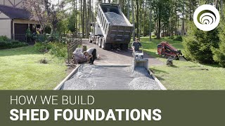 Shed Foundations How We Build Them at Site Prep [upl. by Ennirak628]