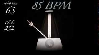 85 BPM Metronome [upl. by Htebasil]