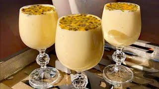 SORBETE DE MARACUYA🍹 DELICIOSO Y FACIL DE PREPARAR RECETA [upl. by Skutchan]